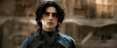 Timothée Chalamet as Dune Paul Atreides with knife