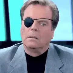 Burt Reynolds with eyepatch