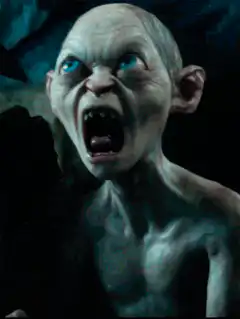 Gollum screaming