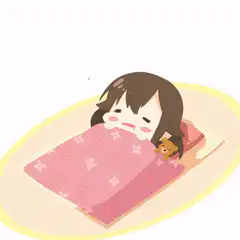 Cute girl sleeping with teddy bear