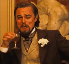 Leonardo DiCaprio drinking wine