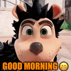 Hedgehog Good Morning Smirk