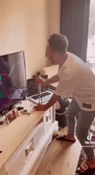man pumping stock chart