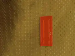 man opens door and stares