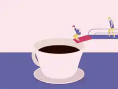 GM coffee cup animation