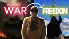 War vs Freedom split screen