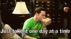 Sheldon taking it one day at a time