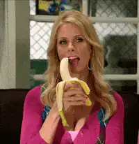 Julianne Moore eating banana
