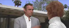 Sean Connery looks at woman