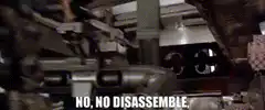 No, no disassemble