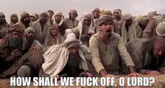 How shall we fuck off, O Lord?
