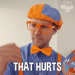 Blippi That Hurts Reaction