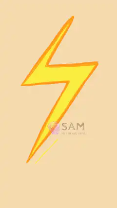 Bitcoin lightning bolt animation