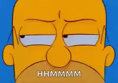 Homer Simpson thinking HMMMM