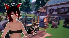 Anime girl pointing at Valheim locations