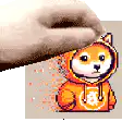 Hand pinching Doge