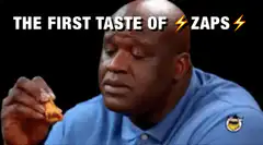 Shaquille O'Neal first taste of zaps