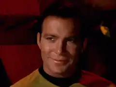 James T. Kirk smiling smugly