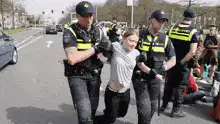 Greta Thunberg arrested by police