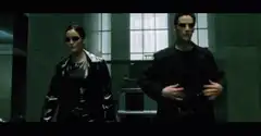 Neo and Trinity walking forward