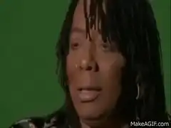 Woman with dreadlocks talking