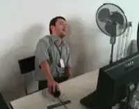 Man gets sucked into fan