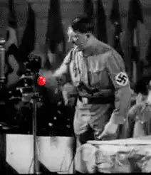 Hitler hits red button