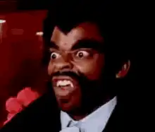 Richard Nixon screaming face
