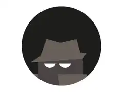 Detective character looking around and smiling
