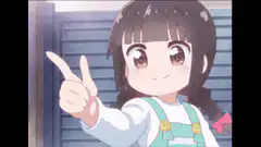 anime girl pointing finger