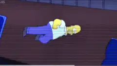 Homer Simpson falling asleep