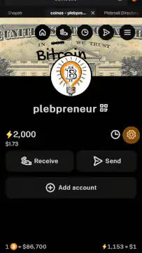Connecting a Nostr wallet in the Plebpreneur app