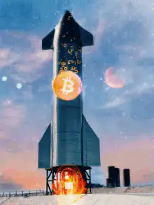 Bitcoin rocket launch