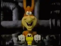 Bugs Bunny laughs and dances