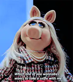 Miss Piggy selfie wannabes