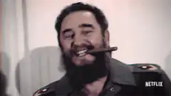 Fidel Castro smoking cigar