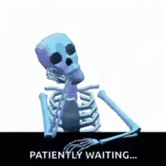 Skeleton Patiently Waiting