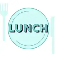 Lunch plate with cutlery
