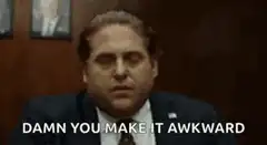 Jonah Hill facepalm damn you make it awkward