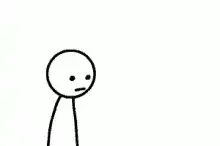 Stick figure looks at THE POINT