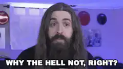 Why the hell not right meme
