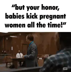 Saul Goodman babies kick pregnant women