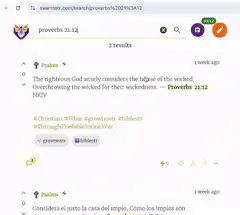 Searching Bible verses on Swearstr