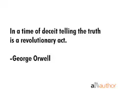 George Orwell quote on truth