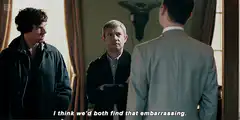 Sherlock and Lestrade find it embarrassing