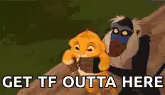 Rafiki throws Simba off the cliff