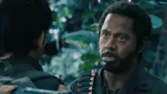 Idris Elba intense jungle stare