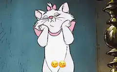Marie blushing and swooning