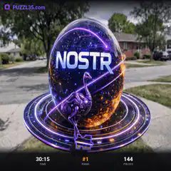 Nostr egg puzzle game