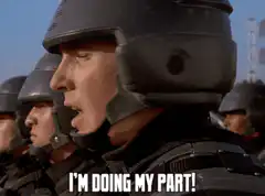 I'm doing my part!